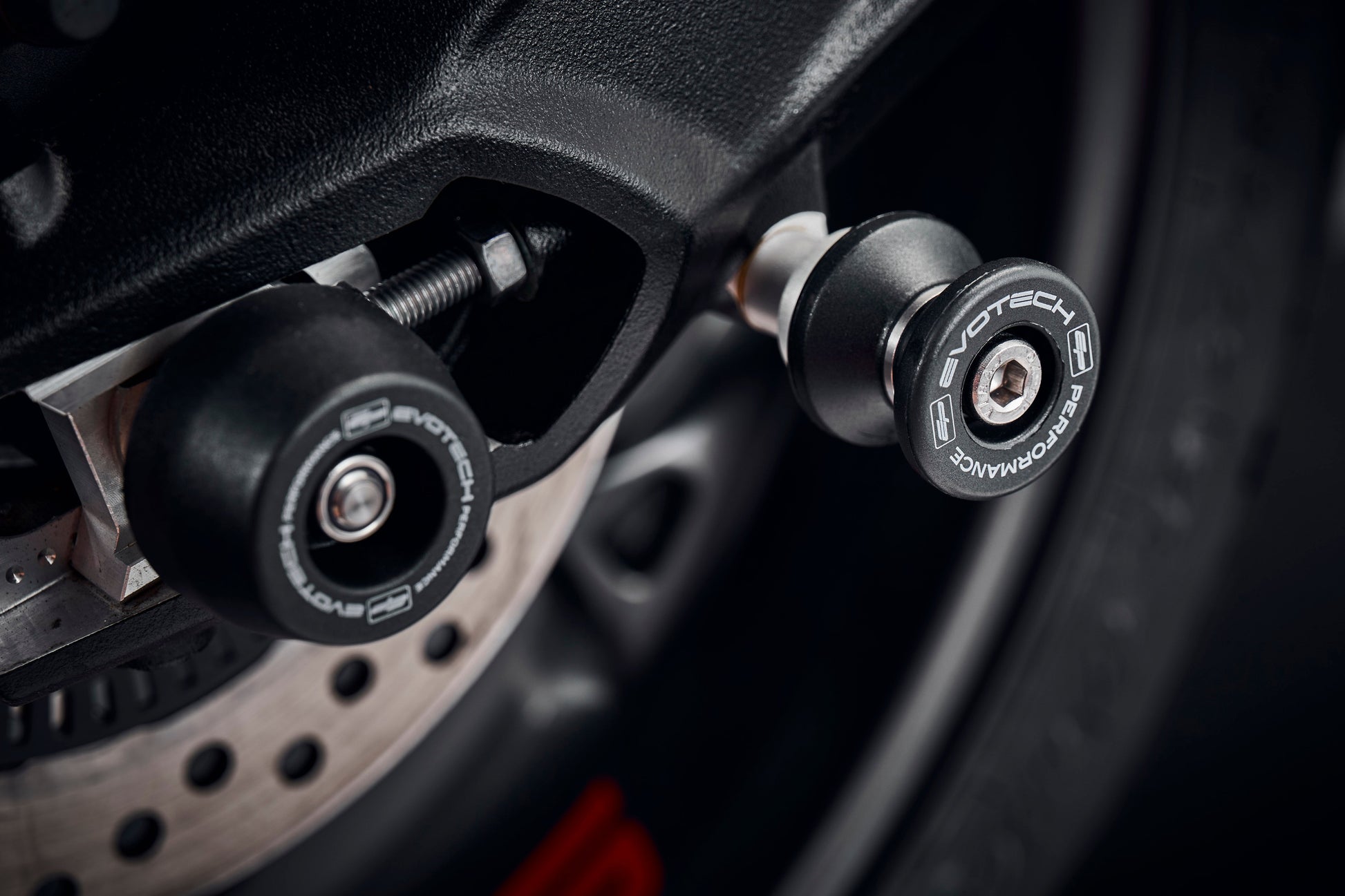 Evotech Paddock Stand Bobbins - Triumph Street Triple RS (2017-2019)
