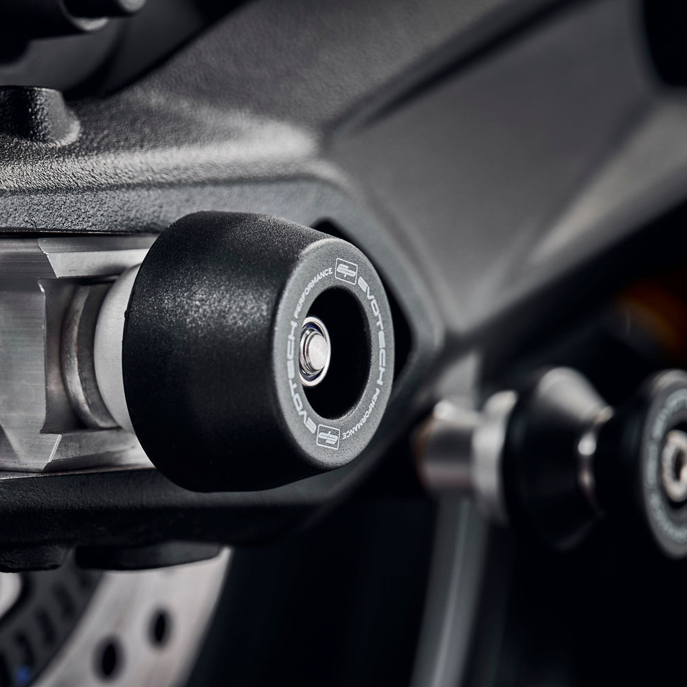 
                  
                    Evotech Rear Spindle Bobbins - Triumph Street Triple R (2017 - 2019)
                  
                