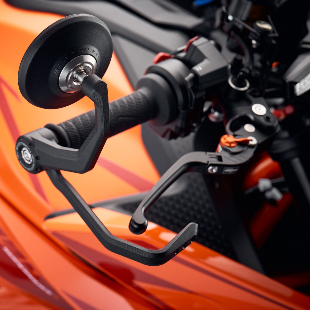 Evotech Bar End Mirrors / Brawe and Empliut Protector Kit - KTM 1390 Super Duke R EVO (2024+)