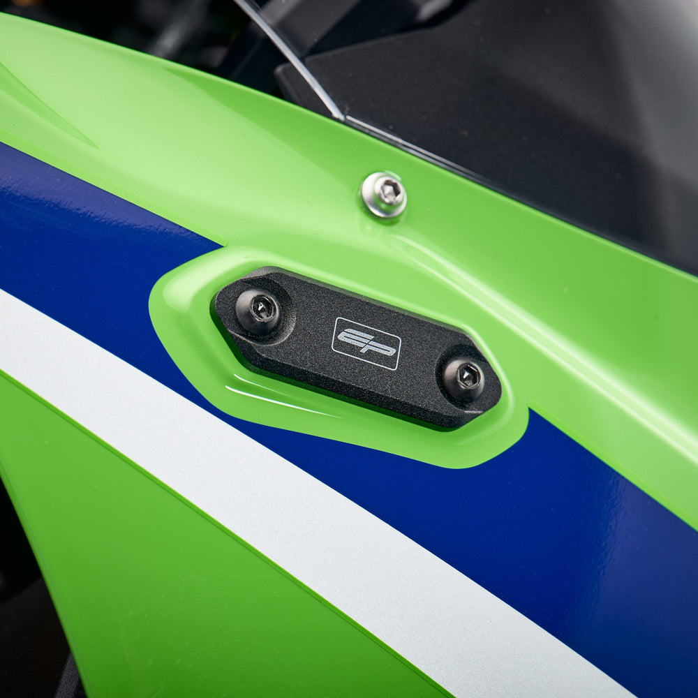 Evotech Mirror Blanking Plates - Kawasaki Ninja ZX -6R 40th Anniversary Edition (2024+)