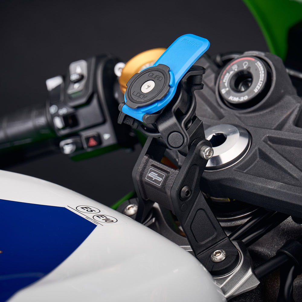 Evotech Quad Lock Sat Nav Mount - Kawasaki Ninja ZX -6R 40th Anniversary Edition (2024+)