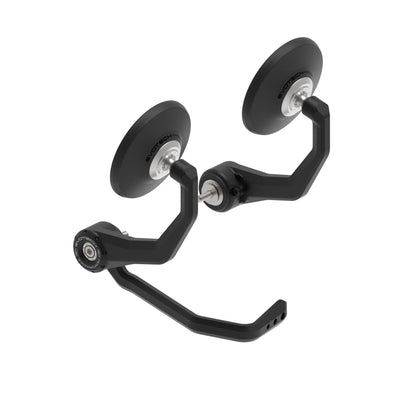 Bar End Spiegels (Retro) incl. Remhendel Beschermer Set Evotech - Yamaha MT-09 (2021-2023)
