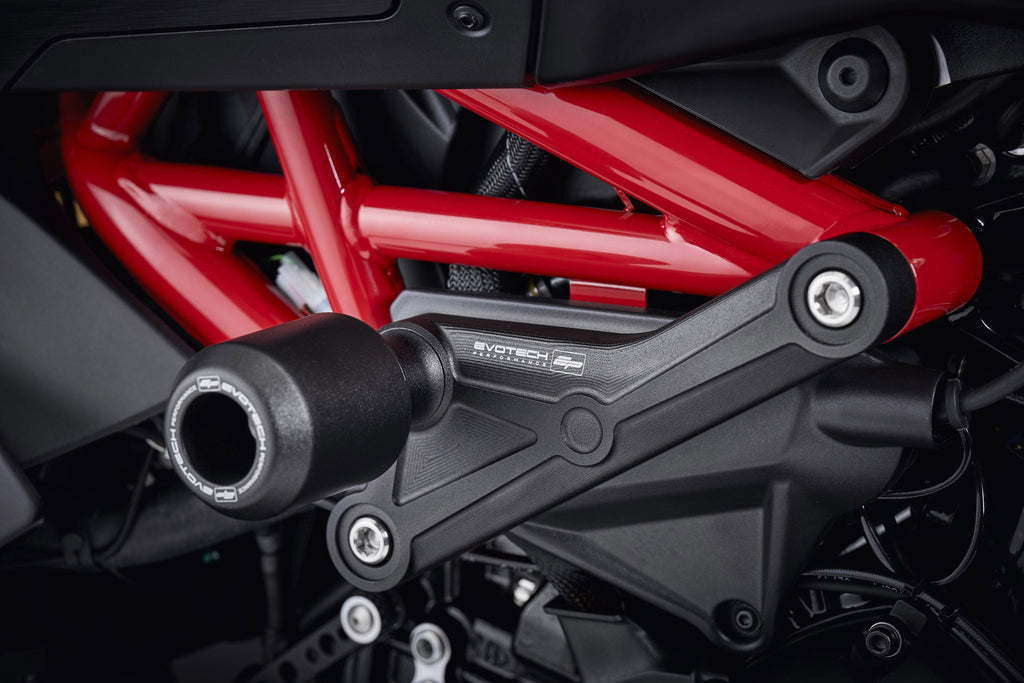 Evotech Ducati Diavel 1260 Frame Protection (2019 - 2022) (negro)