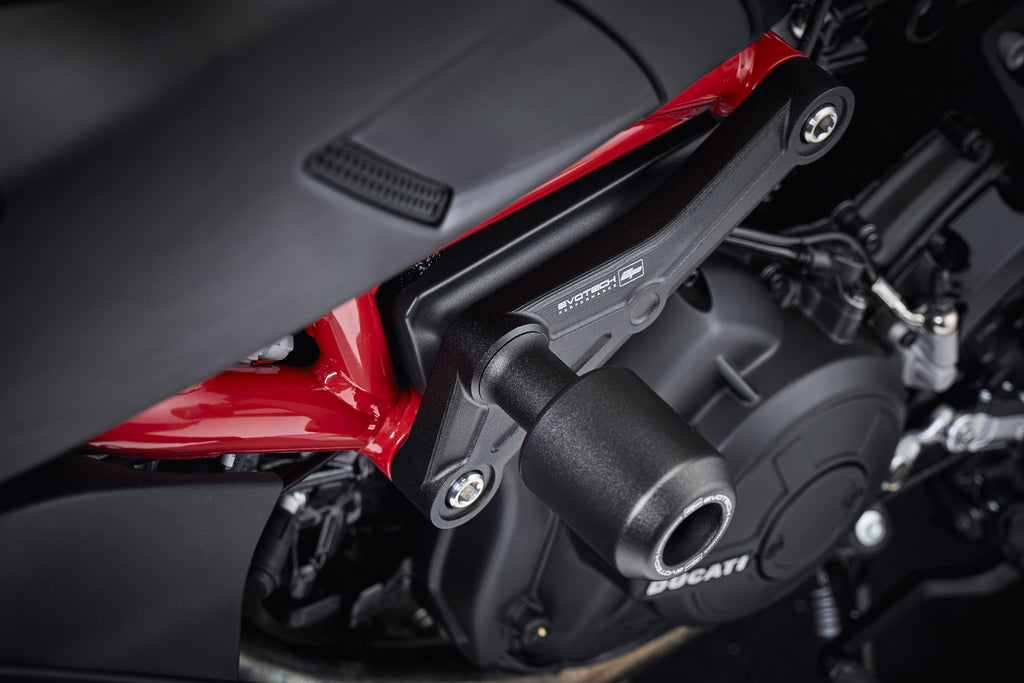 Evotech Ducati Diavel 1260 Frame Protection (2019 - 2022) (negro)