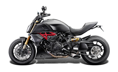 Evotech Ducati Diavel 1260 Lamborghini Frame Valblokken set (2021) (Black)