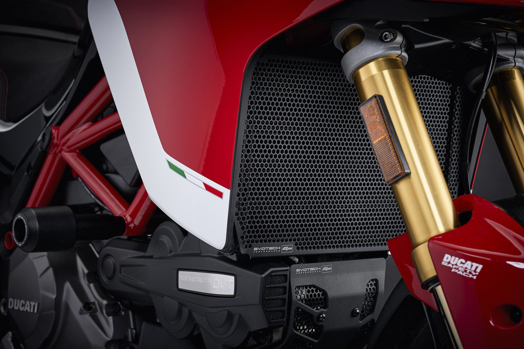 Evotech Ducati Multistrada 1260 Ensemble de garde de refroidisseur d'huile de radiateur Enduro Pro (2019)