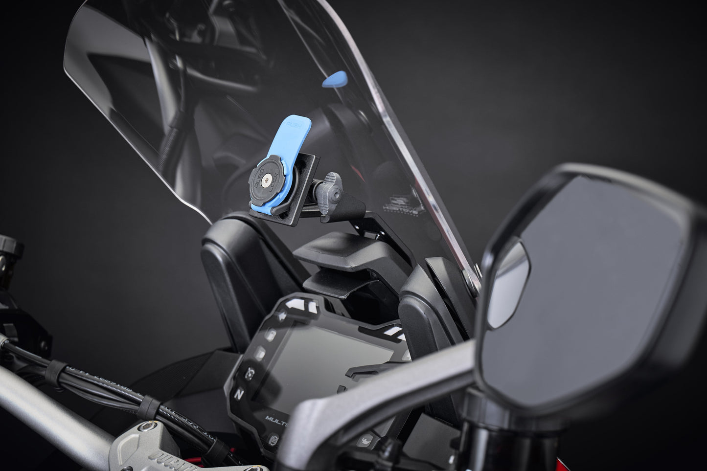 Evotech Quad Lock Sat Nav Mount - Ducati Multistrada 1260 Pikes Peak (2018-2020)