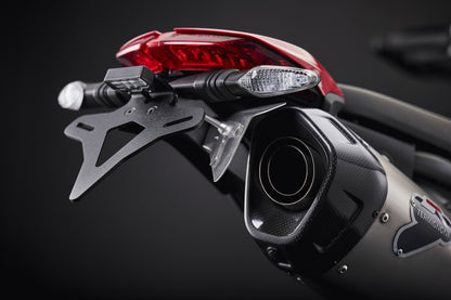 Evotech Ducati Hypermotard 950 RVE Kentekenplaathouder (2020-2025) (Termignoni Single Race Exhaust Compatible)