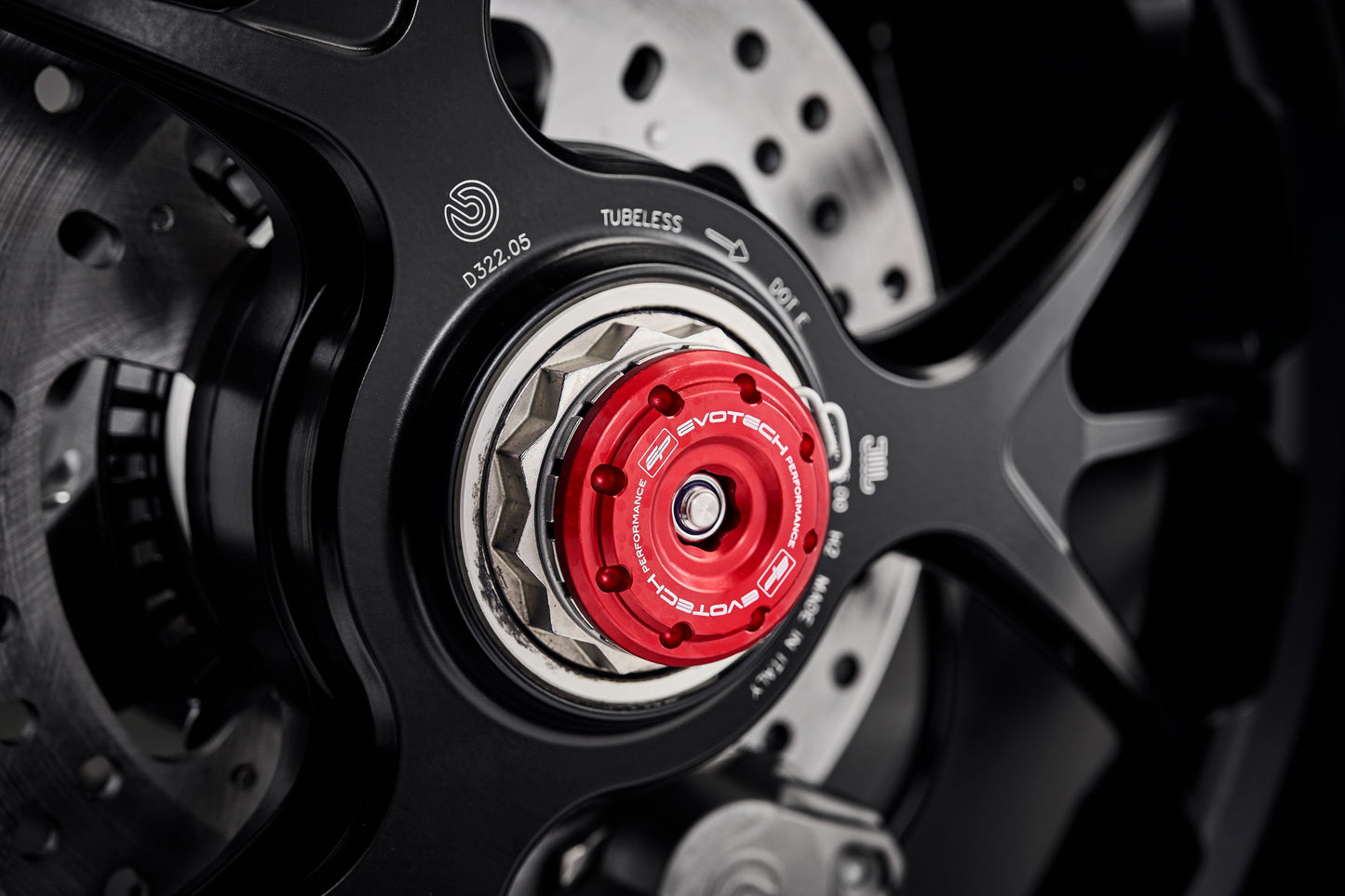 Evotech Rear Spindle Bobbins - Ducati Streetfighter V4 (2020+)