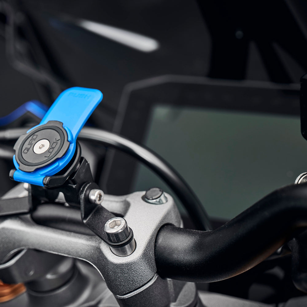 Evotech Quad Lock Handlebar Clamp Monte de navegación por satén - Suzuki GSX -S1000GT (2022+)