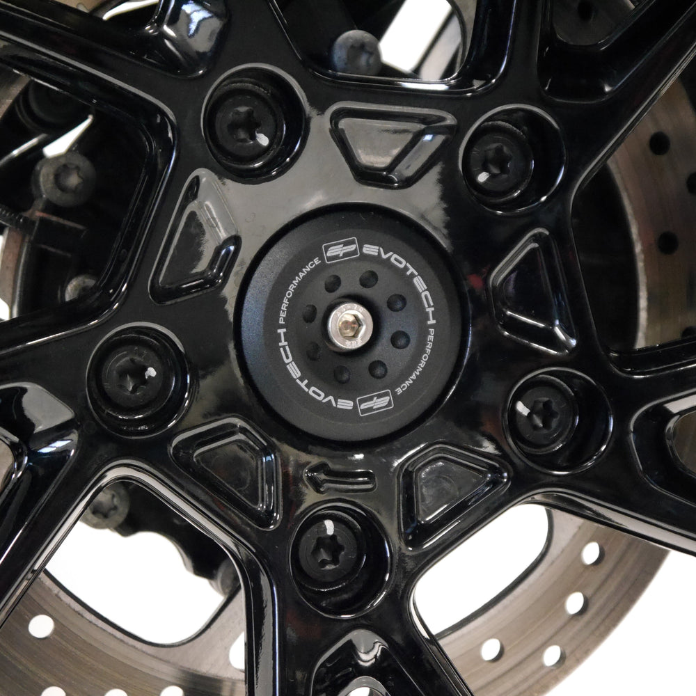 
                  
                    The powder-coated hub-stop from the rear crash protection of the EP Spindle Bobbins Kit for the BMW R 1250 R.
                  
                