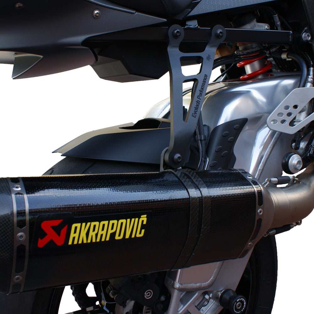 Evotech BMW S 1000 RR Akrapovic Exhaust hanger & Pillion Footpeg Removal Kit (2010 - 2011)