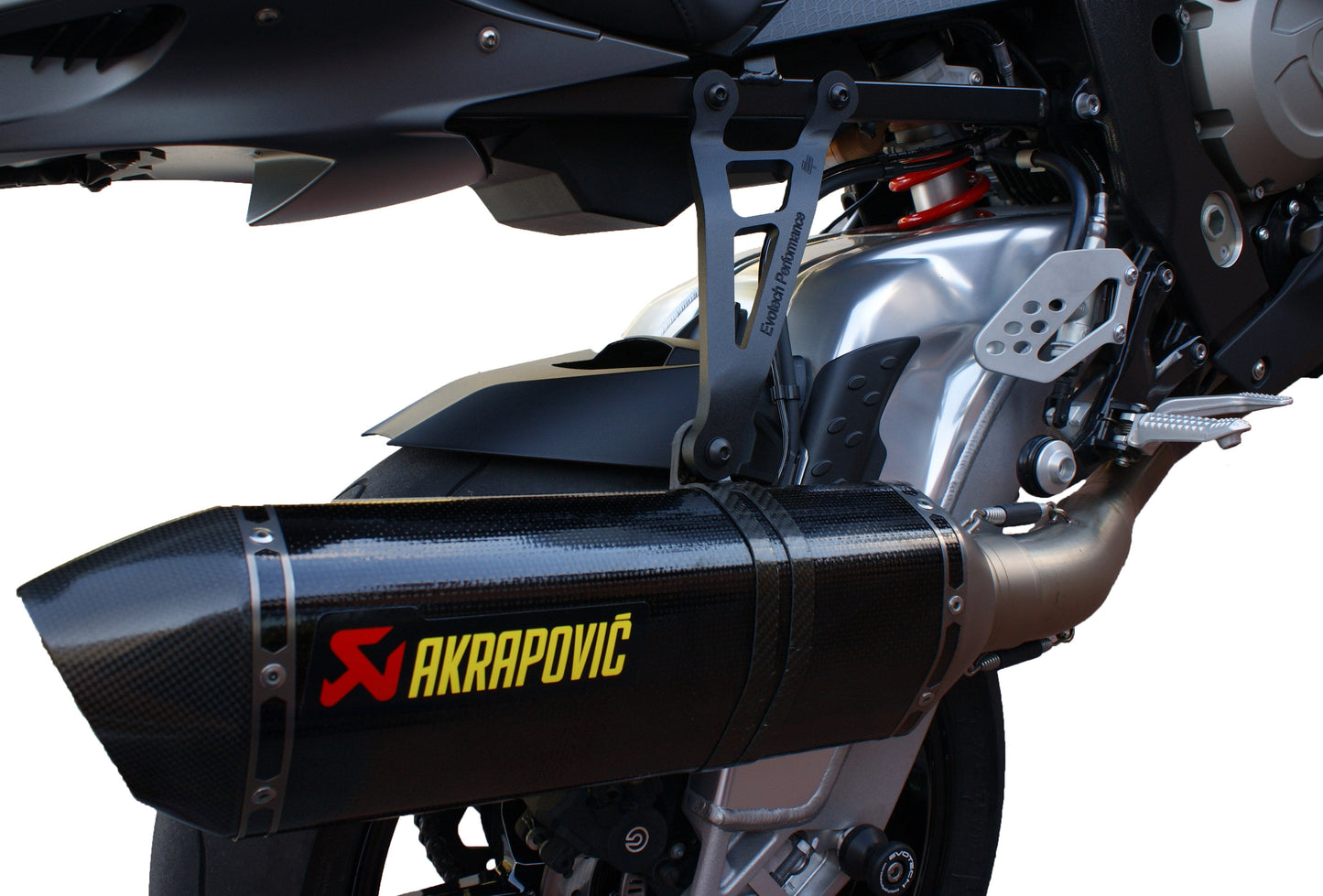 Evotech BMW S 1000 RR HP4 Akrapovic Uitlaatsteun & Duosteun Vervanger Kit (2013 - 2016)