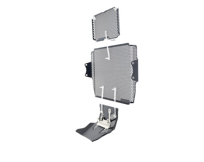 Evotech Ducati Multistrada 1200 Enduro Radiator & Oil And Motorblok Beschermer Set 2016 - 2018