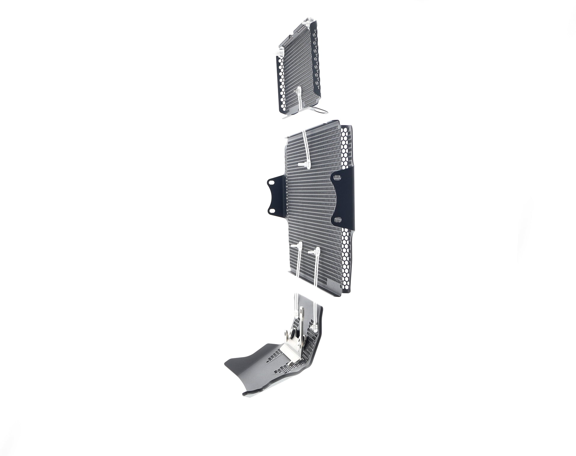 Evotech Ducati Multistrada 1260 Enduro Radiatorcover Oliekoelercover en Motorblok Beschermer Set (2019 - 2021)