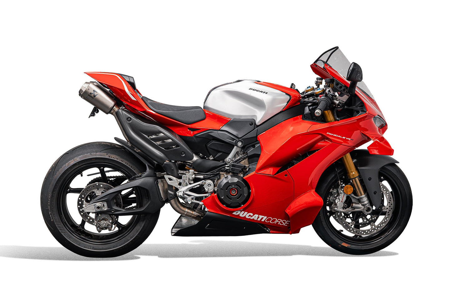 Verstelbare kentekenplaathouder Ducati Streetfighter V4 (2025+) For Akrapovic Titanium Full Race Exhaust System