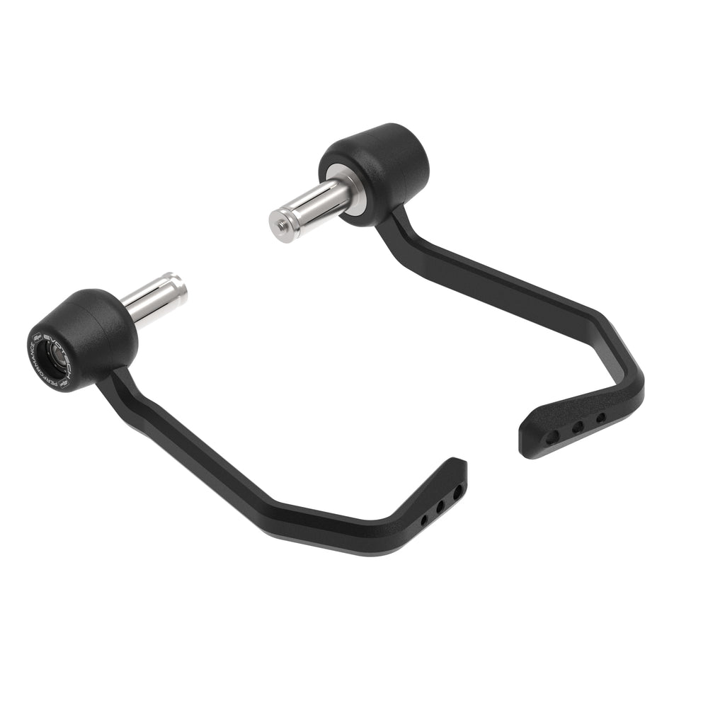 
                  
                    EP Brake and Clutch Lever Protector Kit for the KTM 890 Duke GP, includes aluminium protector blades which will guard each handlebar lever, fitted using EP’s stainless steel handlebar weights.  Finished in EP’s matt black powder-coating with stainless steel fasteners included.
                  
                