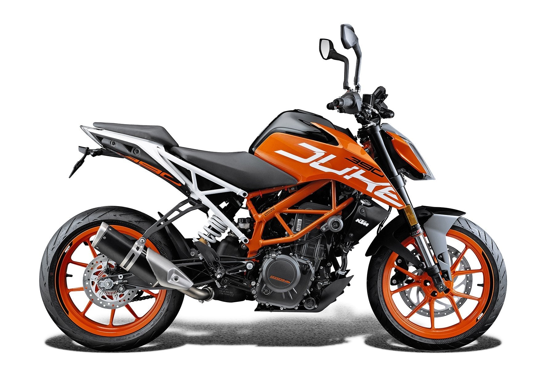 Evotech KTM 390 Duke Uitlaatsteun & Spanningsregelaar Beschermer Set (2017 - 2023)