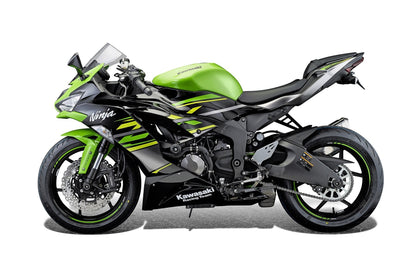 Evotech Voorvork en Achterbrug Beschermer Set - Kawasaki ZX6R (2019-2021)