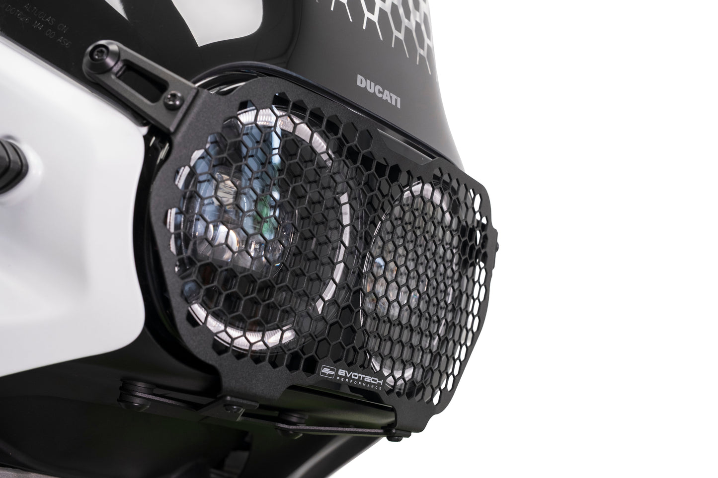 Koplamp beschermer Evotech - Ducati DesertX (2021-2026) detailfoto rechts voor