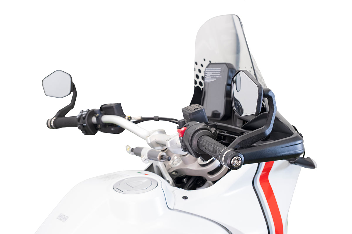 Bar-End Spiegels (Sport) Evotech Handguard - Ducati DesertX Rally (2024+)