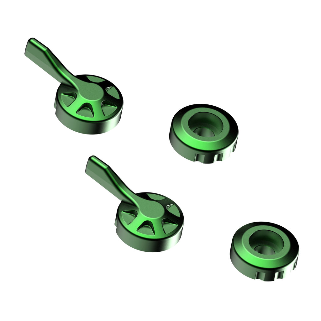 EVOTECH EVO Brake and Embrayl Lever Green Adjuctrs