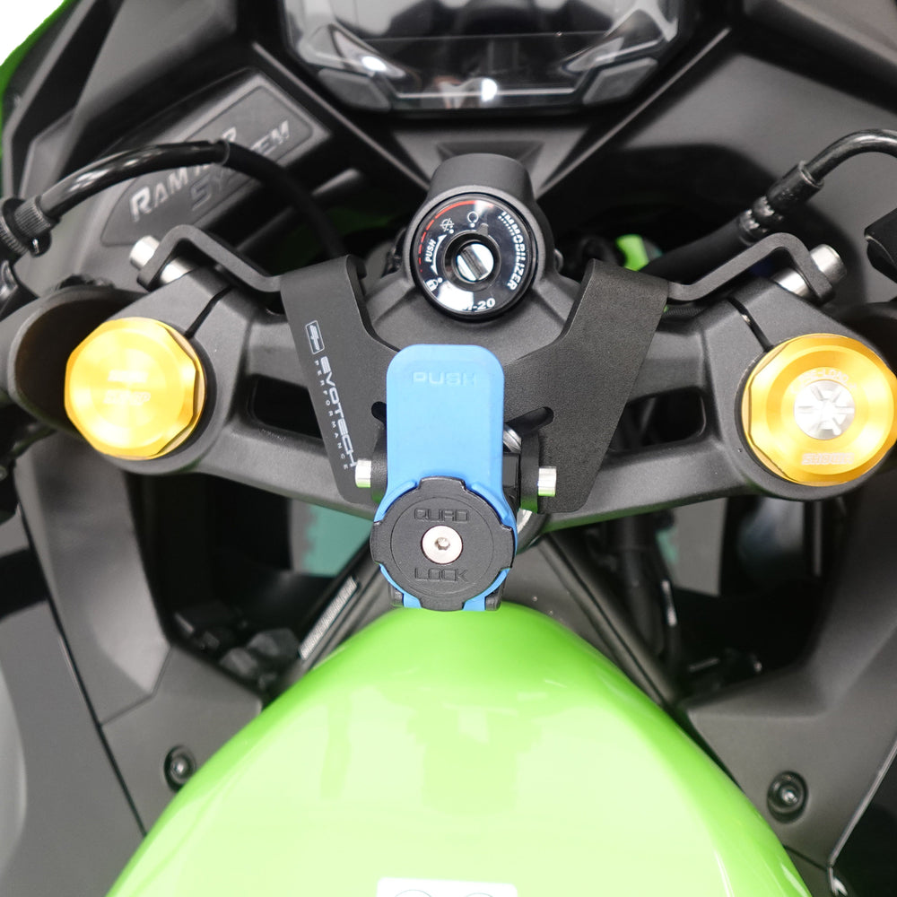 Evotech Quad Lock Sat Nav Mount - Kawasaki Ninja ZX -4RR 40th Anniversary Edition (2024+)