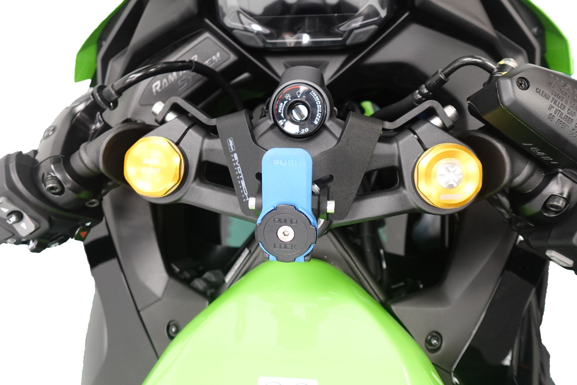 Navigatiesteun Evotech Performance voor Quad Lock - Kawasaki Ninja ZX-4RR 40th Anniversary Edition (2024+)