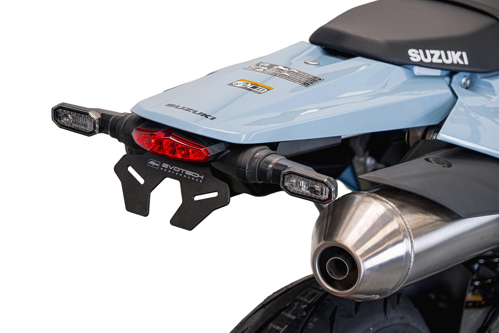 Kentekenplaathouder (Rood Achterlicht) Evotech - Suzuki DR-Z4S