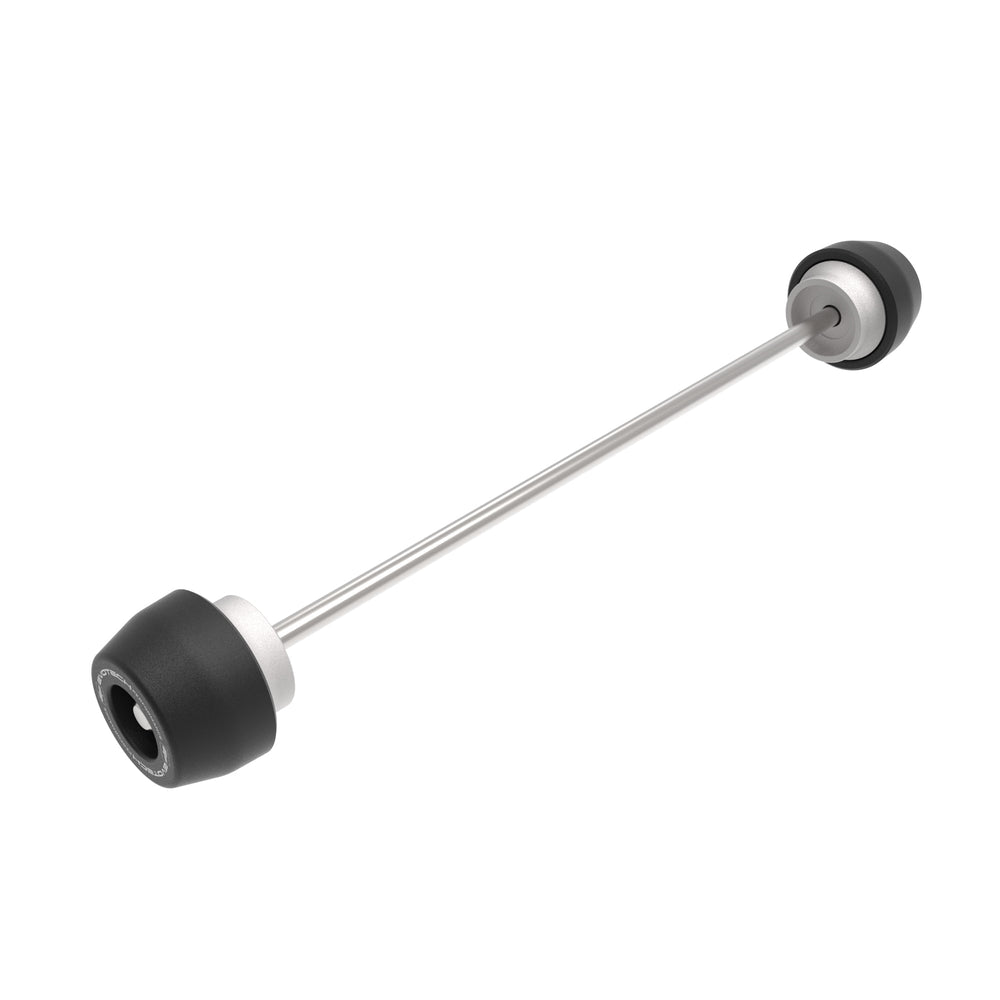 
                  
                    EP Front Spindle Bobbins for the Triumph Tiger 1200 Rally Pro is crash protection for the front motorcycle spindle consisting of injection-moulded nylon crash sliders, supported with aluminium inners and fastened by a stainless steel spindle rod.
                  
                