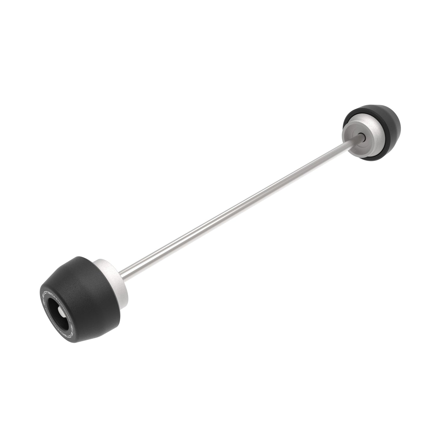 EP Front Spindle Bobbins for the Triumph Tiger 1200 Rally Explorer is crash protection for the front motorcycle spindle consisting of injection-moulded nylon crash sliders, supported with aluminium inners and secured by a stainless steel spindle rod.