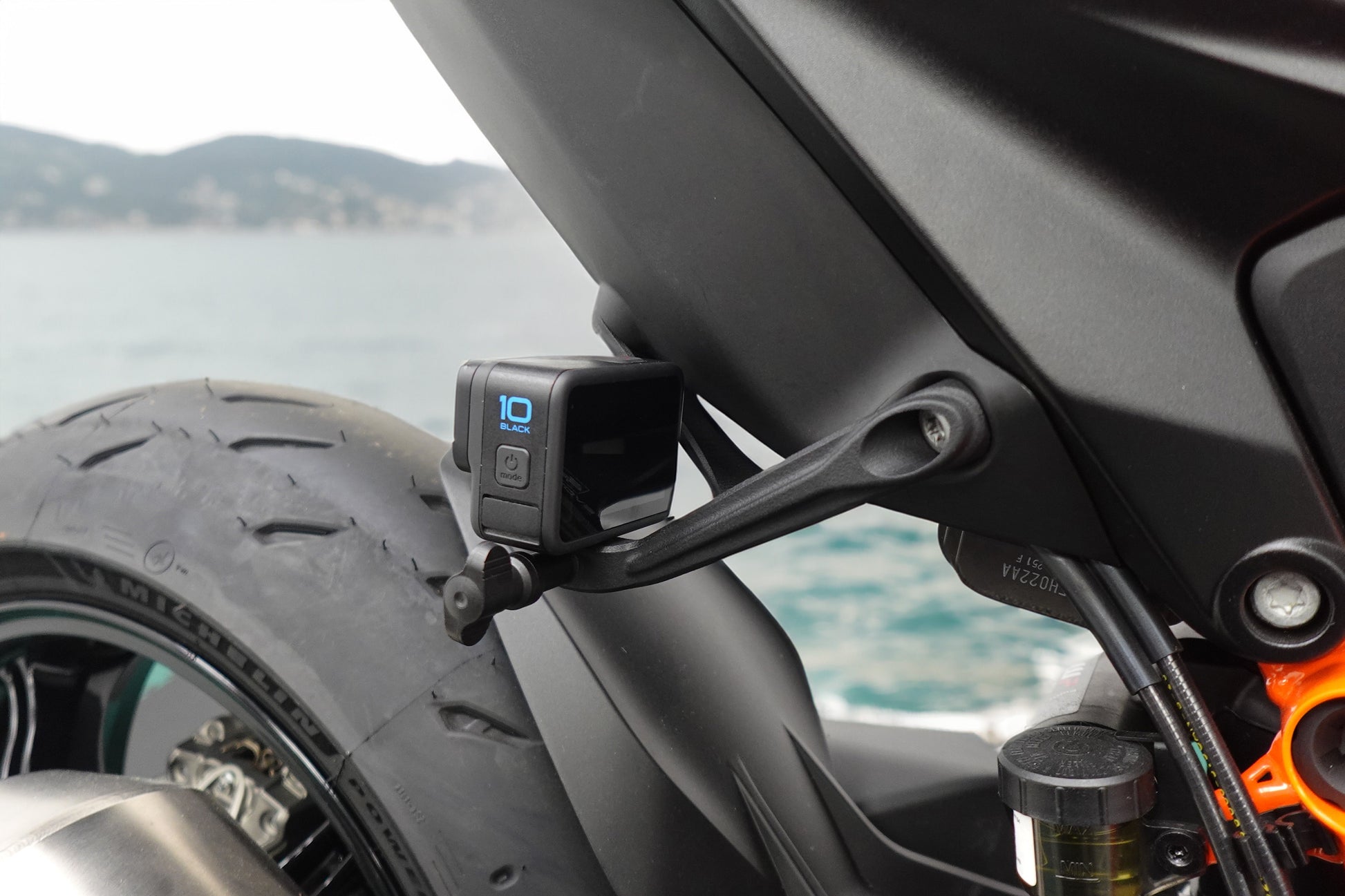 Evotech Footpeg Action Camera Montagesteun (achteruit gericht) - KTM 1290 Super Duke R (2020+) (Right-hand Side)