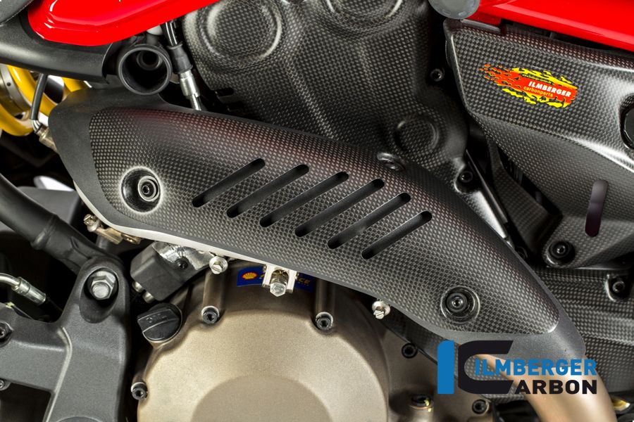 Manifold de protección de escape Matt Carbon - Ducati Monster 1200 (2017-2021)