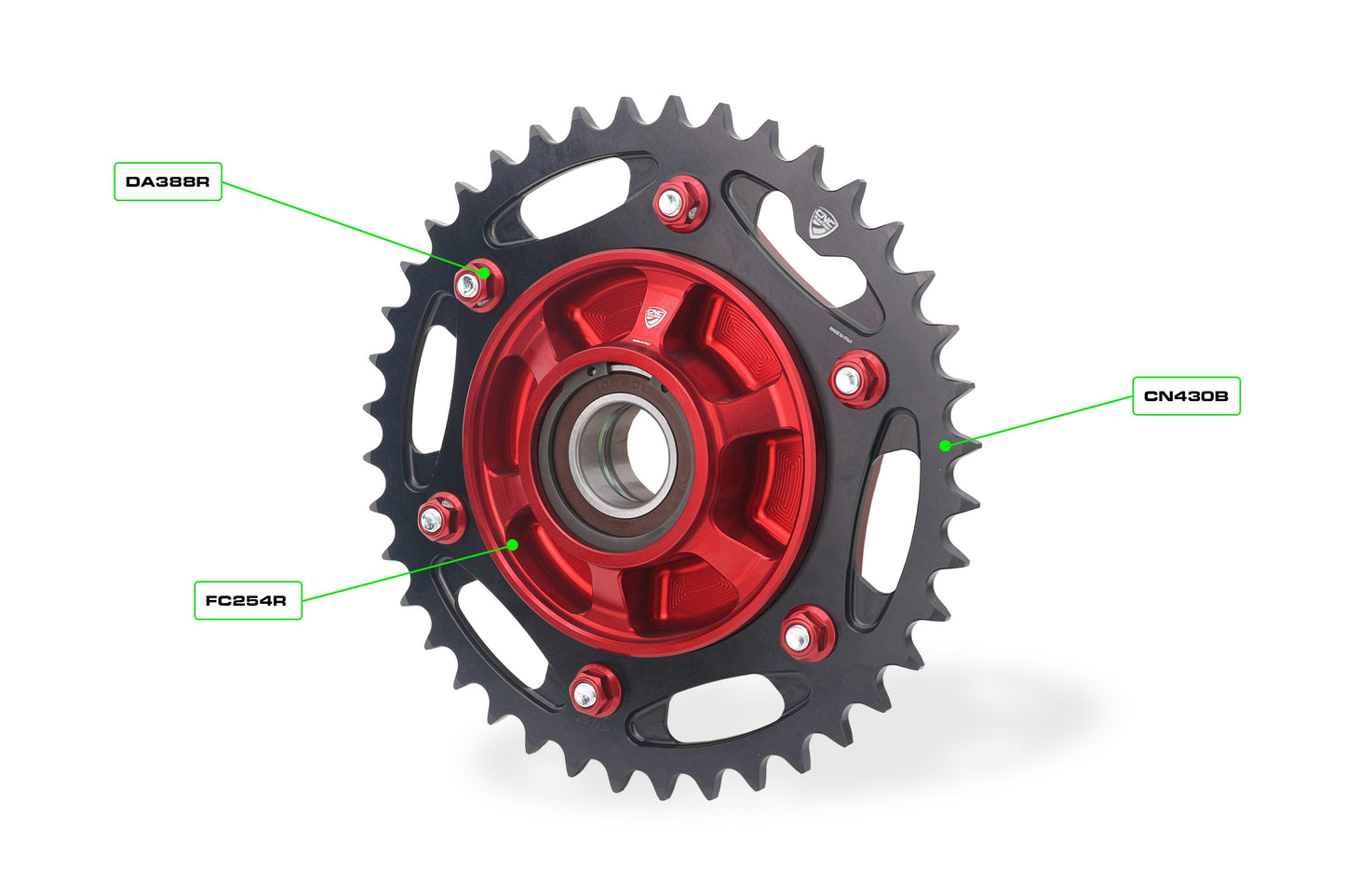 Achtertandwiel 44-tands aluminium CNC Racing Ducati Panigale V2S FB63 (2026)