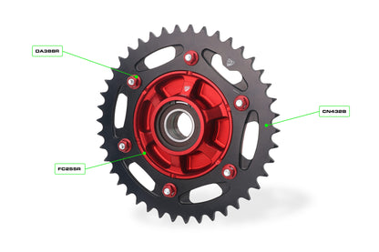 Achtertandwiel 42-tands aluminium CNC Racing Ducati Panigale V2S (2025+)