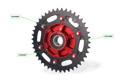 Achtertandwiel 42-tands aluminium CNC Racing Ducati Panigale V2 MM93 (2026)