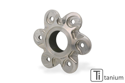 Titanium Achtertandwieldrager 6-bouts (grote achteras) Ducati 1098S (2007-2009) overzicht