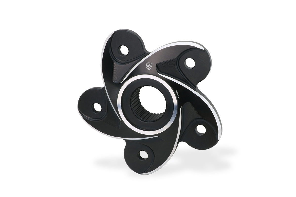 Achtertandwieldrager Bicolore - Ducati Monster 1100 S (2009-2015) vooraanzicht zwart-zilver