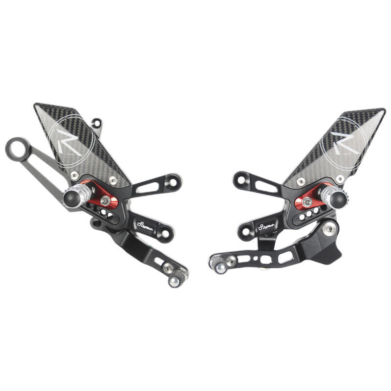 Adjustable Rear Set R (Special Edition) With Folding Foot Pegs and Reverse Shifting Aprilia RSV4 1100 Factory 2019+