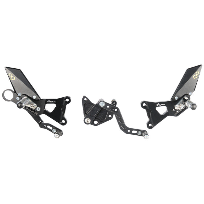 Adjustable Rear Set With Folding Foot Pegs and Reverse Shifting BMW S1000RR HP4 2009-2014