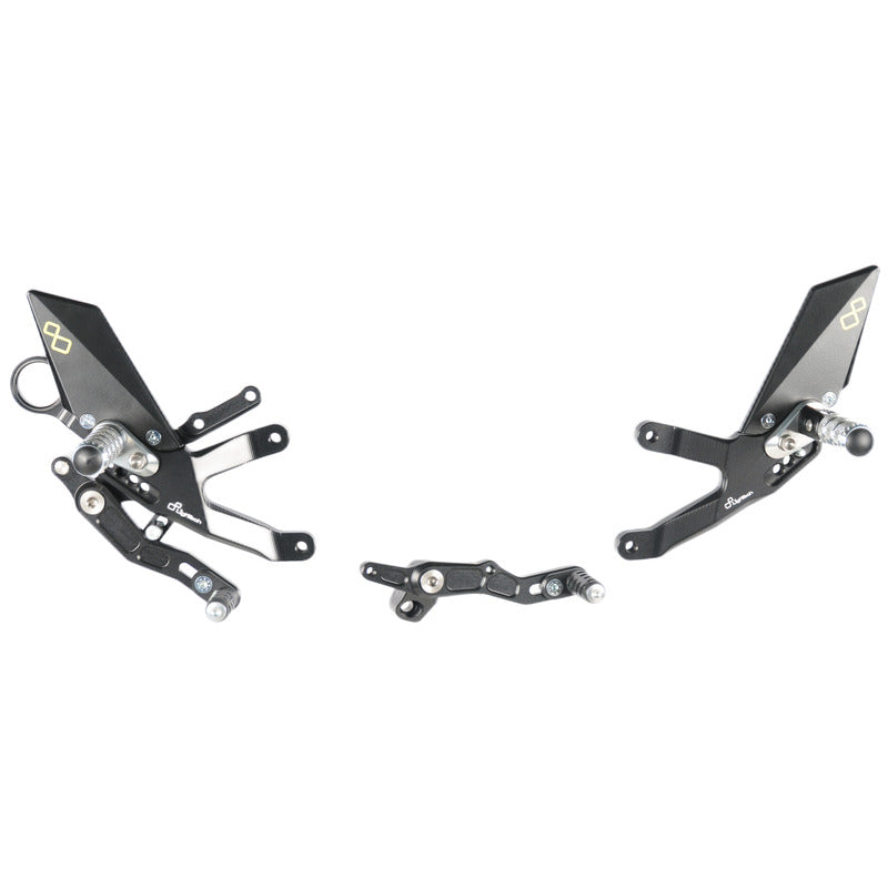 Adjustable Rear Set With Fixed Foot Pegs BMW S1000RR 2015-2018