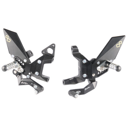 Interruptor de freno ajustable Conjunto con reposapiés plegables y patrón de interruptor estándar Ducati Panigale 1199 2012-2015