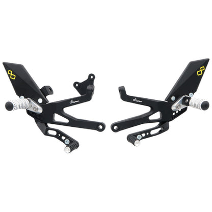 Interruptor de freno ajustable Conjunto con reposapiés plegables Ducati Panigale V4 SP 2021-2024