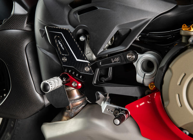 Verstelbare remschakelset R (Special Edition) met opklapbare voetsteunen Ducati Panigale V4 Tricolore Italia (2025+)