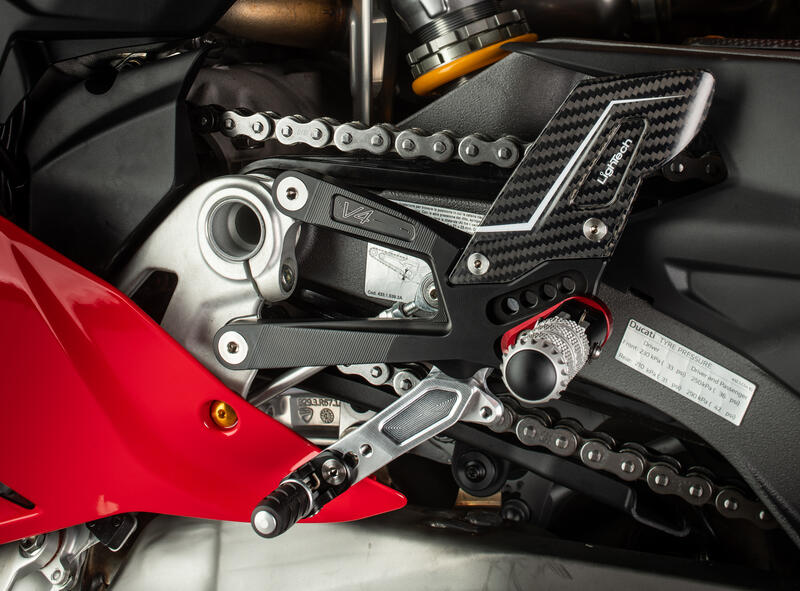 Verstelbare remschakelset R (Special Edition) met opklapbare voetsteunen Ducati Panigale V4 Tricolore Italia (2025+)