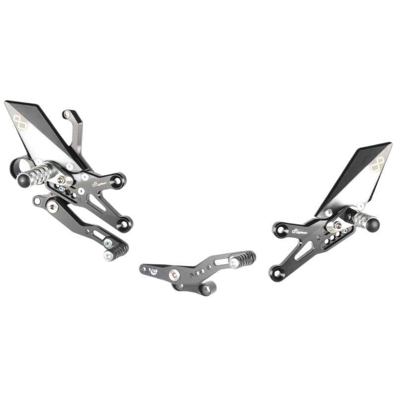 Adjustable Rear Set With Fixed Foot Pegs Honda CBR1000RR 2008-2019