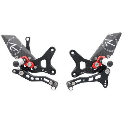 Conjunto de interruptor de freno ajustable R (edición especial) con reposapiés plegables Kawasaki ZX-10R 2011-2015