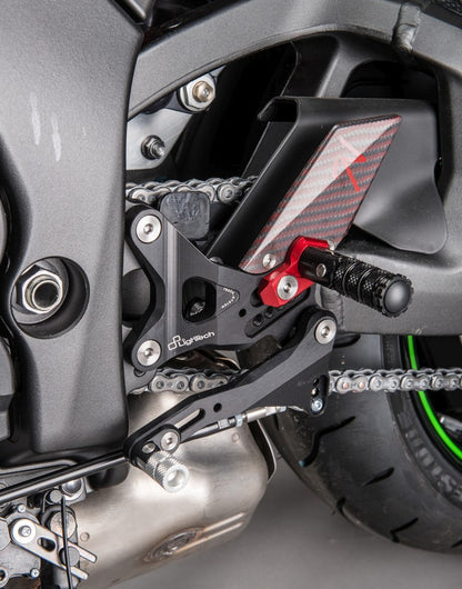 Verstelbare remschakelset met opklapbare voetsteunen Kawasaki ZX-10R 2011-2015