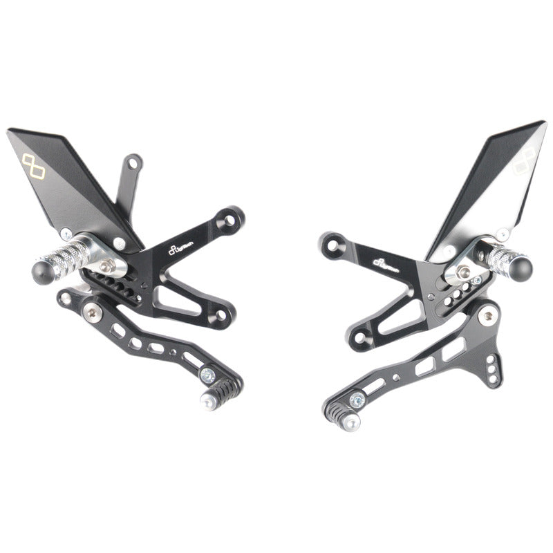 Adjustable Rear Set With Fixed Foot Pegs Kawasaki ZX-10R 2016-2020