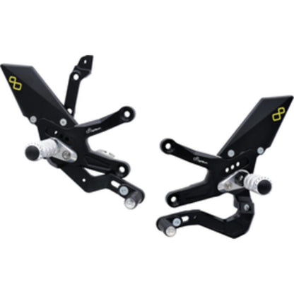 Interruptor de freno ajustable Conjunto con reposapiés plegables y patrón de interruptor de viceversa (cambio de GP) Kawasaki Ninja ZX-10R Performance 2021+